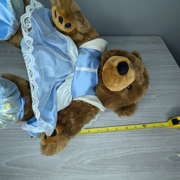 Build-A-Bear BAB Blue Sparkle Cinderella Princess Dress & Slipper Shoes Outfit - Picture 11 of 11